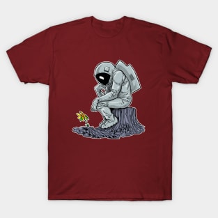 Astronaut Thinking T-Shirt